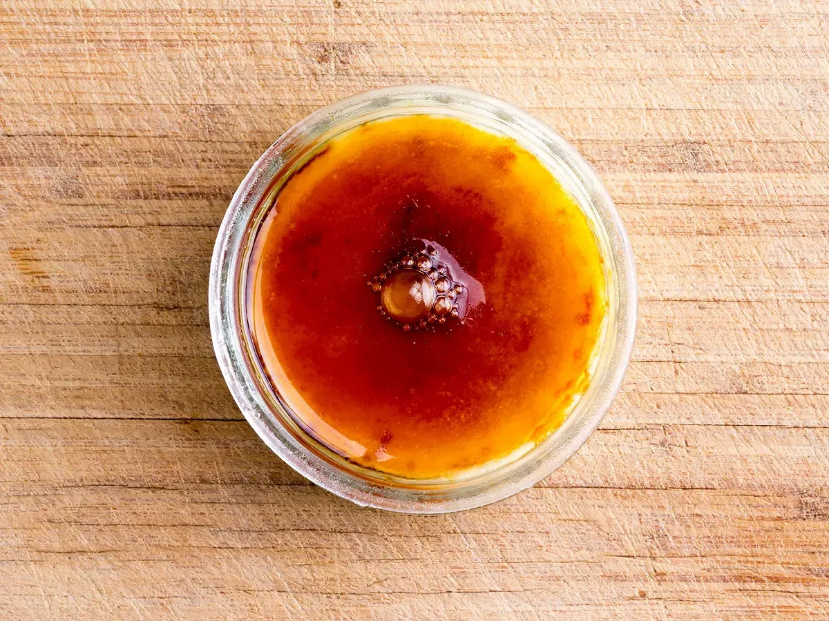 Flan de vainilla en microondas